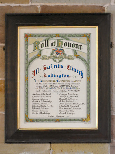 Roll of Honour